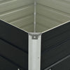 Anthrazitfarbene Gartenbox Casandra 100x100x77cm (verzinkter Stahl)