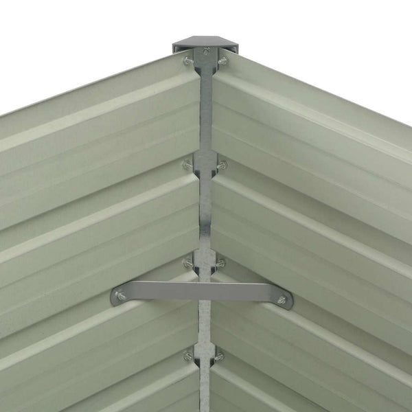 Anthrazitfarbene Gartenbox Casandra 100x100x77cm (verzinkter Stahl)