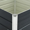Anthrazitfarbene Gartenbox Casandra 100x100x77cm (verzinkter Stahl)