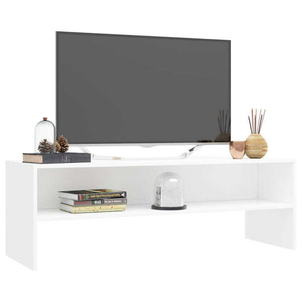 Weißes TV-Lowboard Kenny 120x40x40cm (Holz)