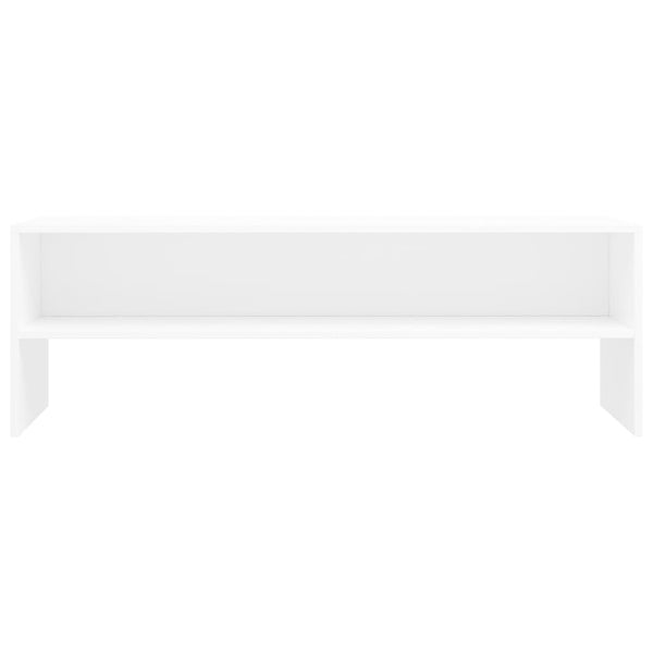 Weißes TV-Lowboard Kenny 120x40x40cm (Holz)