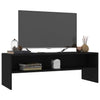 Schwarzer TV-Schrank Kenny 120x40x40cm (Holz)