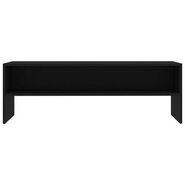 Schwarzer TV-Schrank Kenny 120x40x40cm (Holz)