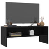 Schwarzes TV-Möbel Elizian 100x40x40cm (Holz)