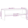 Betongraues TV-Board Elizian 100x40x40cm (Holz)