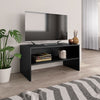 Schwarzer TV-Schrank Winfried 80x40x40cm (Holz)
