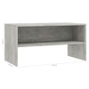 Betoninharmaa tv-taso Winfried 80x40x40cm (lastulevy)