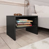 Schwarze Nachttische Cismaru 40x30x30cm (2er Set Holz)
