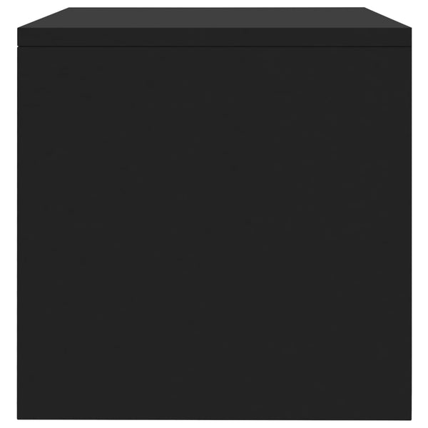 Schwarze Nachttische Cismaru 40x30x30cm (2er Set Holz)