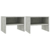 Betongraue Nachttische Cismaru 40x30x30cm (2 St. Holz)