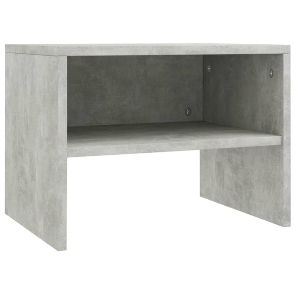 Betongraue Nachttische Cismaru 40x30x30cm (2 St. Holz)