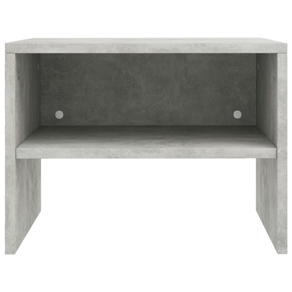 Betongraue Nachttische Cismaru 40x30x30cm (2 St. Holz)