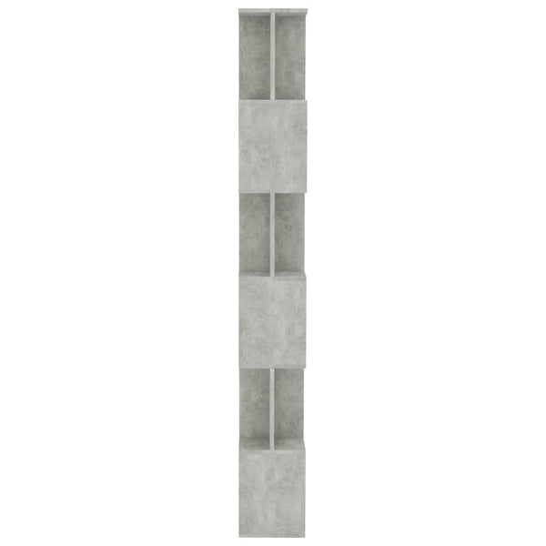 Bücherregal/Raumteiler Rafela betongrau 80x24x192cm (Holz)