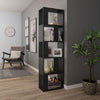 Schwarzes Regal/Raumteiler Filaldelfia 45x24x159cm (Holz)