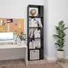 Schwarzes Regal/Raumteiler Filaldelfia 45x24x159cm (Holz)