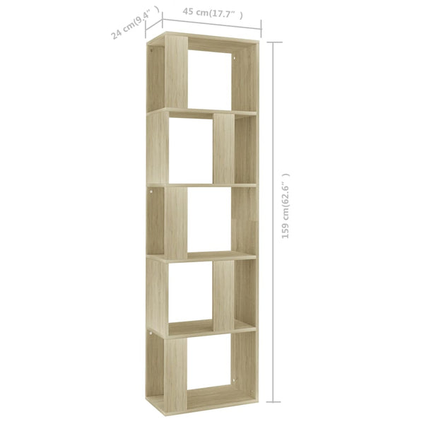 Bücherregal/Raumteiler Sonoma Eiche Filaldelfia 45x24x159cm