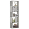 Betongraues Bücherregal/Raumteiler Filadelfia 45x24x159cm (Holz)