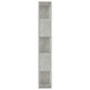 Betongraues Bücherregal/Raumteiler Filadelfia 45x24x159cm (Holz)