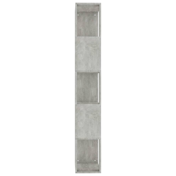 Betongraues Bücherregal/Raumteiler Filadelfia 45x24x159cm (Holz)