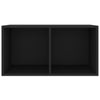 Braune Vinyl-Aufbewahrungsbox Milii 71x34x36cm (Holz)
