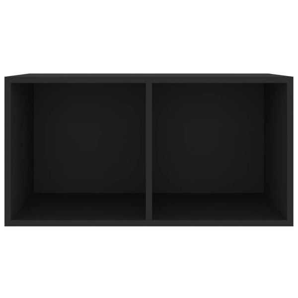 Braune Vinyl-Aufbewahrungsbox Milii 71x34x36cm (Holz)