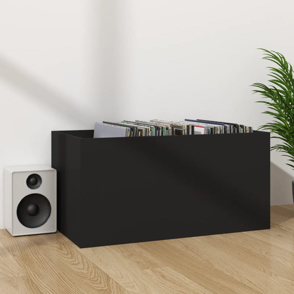 Braune Vinyl-Aufbewahrungsbox Milii 71x34x36cm (Holz)