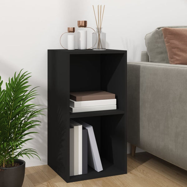 Braune Vinyl-Aufbewahrungsbox Milii 71x34x36cm (Holz)