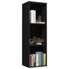 Schwarzes Bücherregal Anasztaszia 36x30x114cm (Spanplatte)