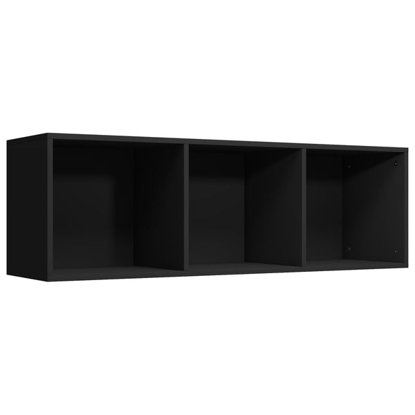 Schwarzes Bücherregal Anasztaszia 36x30x114cm (Spanplatte)