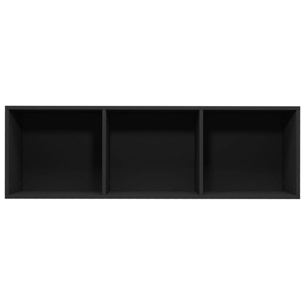 Schwarzes Bücherregal Anasztaszia 36x30x114cm (Spanplatte)