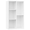 Weißes Bücherregal/Kommode Lazaruc 50x25x80cm (Holz)