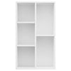 Weißes Bücherregal/Kommode Lazaruc 50x25x80cm (Holz)