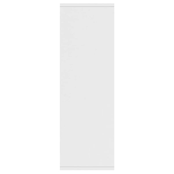 Weißes Bücherregal/Kommode Lazaruc 50x25x80cm (Holz)