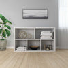 Weißes Bücherregal/Kommode Lazaruc 50x25x80cm (Holz)