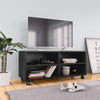 Schwarzer TV-Schrank mit Rollen Abdisa 90x35x35cm (Holz)