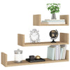 Sonoma-Eiche Wandregale Vigica Holz (3 St.)