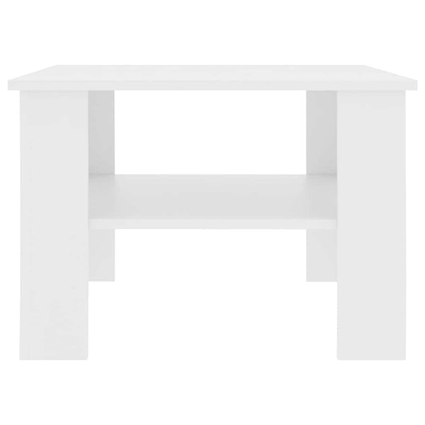 Weißer Couchtisch Ferdinando 60x60x42cm (Holz)