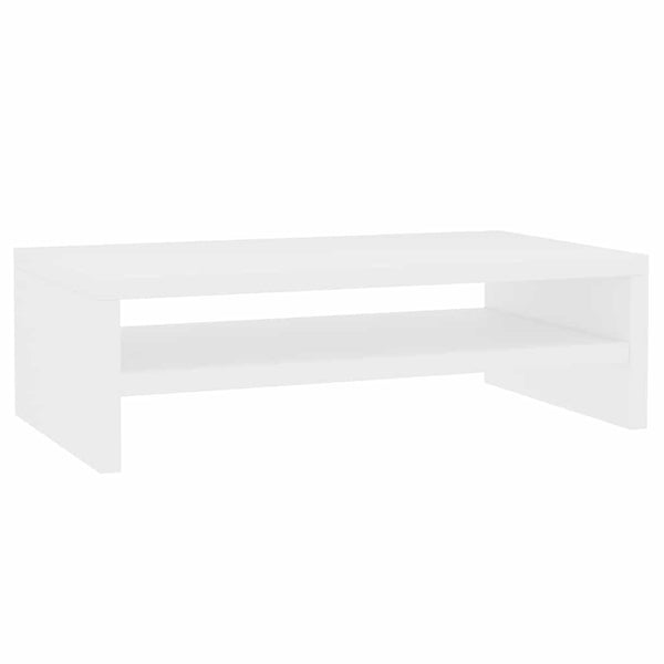 Valkoinen Reisad Bildschirmständer 42x24x13cm (Holz)