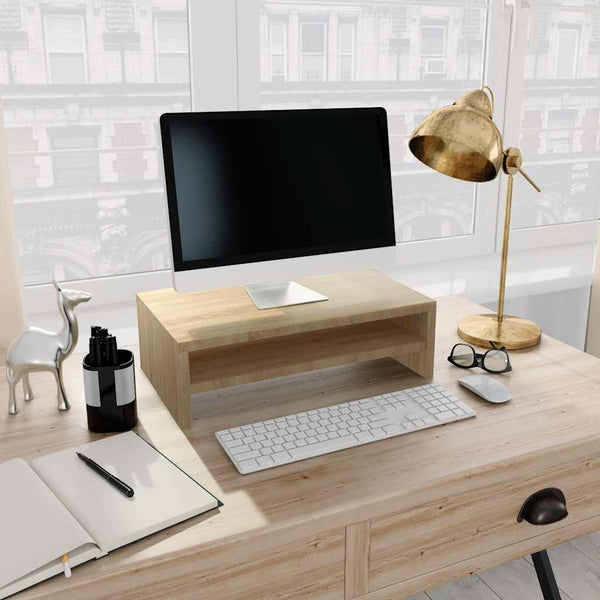 Sonoma-Eiche Monitorständer Reisad 42x24x13cm (Holz)