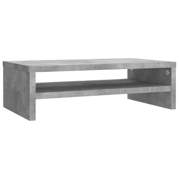 Bildschirmständer Reisad 42x24x13cm, Betongrau (Holz)