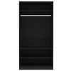 Schwarzer Kleiderschrank Onal aus Holz 100x50x200cm