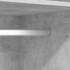Kleiderschrank Onal betongrau 50x50x200cm (Holz)