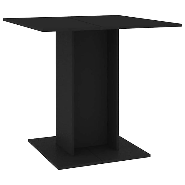 Niculaiu schwarzer Esstisch 80x80x75cm (Holz)