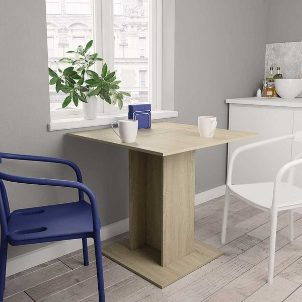 Sonoma Eiche Esstisch Niculaiu 80x80x75cm (Spanplatte)