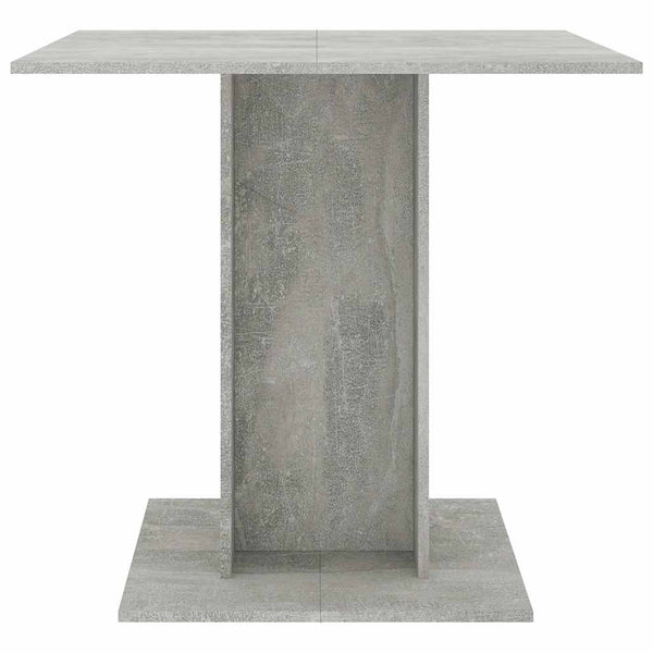 Betongrauer Esstisch Niculaiu 80x80x75cm (Holz)