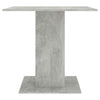 Betongrauer Esstisch Niculaiu 80x80x75cm (Holz)