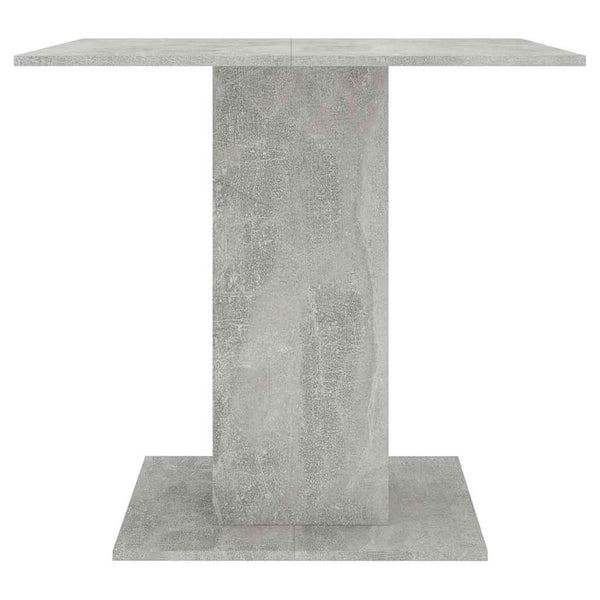 Betongrauer Esstisch Niculaiu 80x80x75cm (Holz)