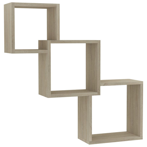 Sonoma-Eiche Kubus-Regale Hedvik 68x15x68cm (Spanplatte)