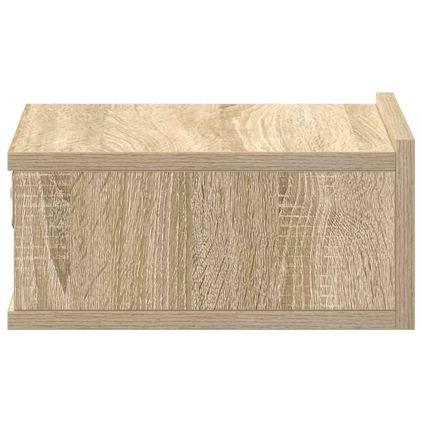 Nachttisch schwebend Sonoma Eiche Saif 40x30x15cm (Holz)
