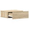 Sonoma Eiche schwebende Nachttische Saif 40x30x15cm (2 Stück, Holz)